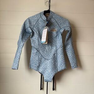 Billabong Blue Floral Swimsuit